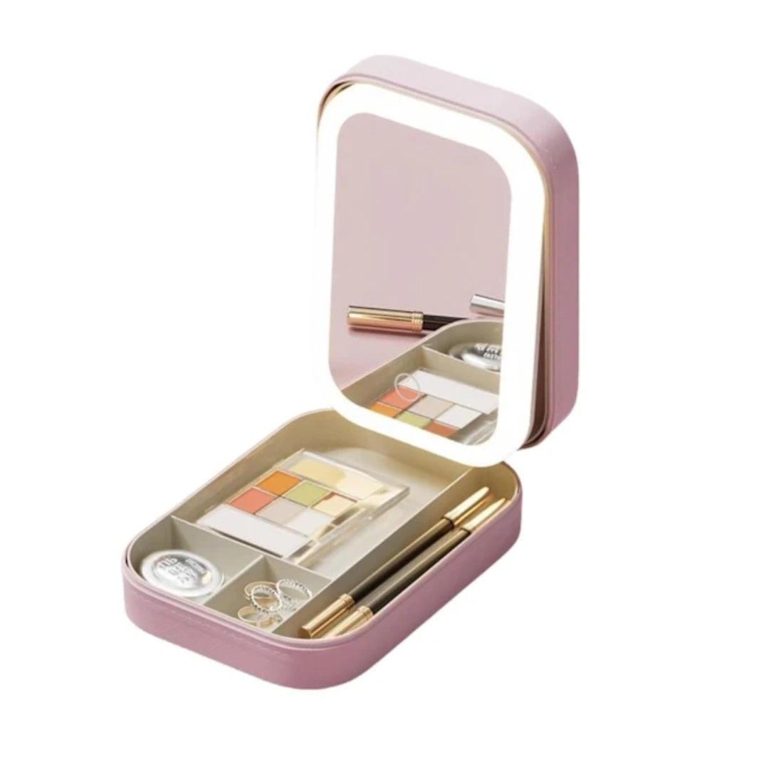 TravelGlow – Makeup Taske med LED-spejl