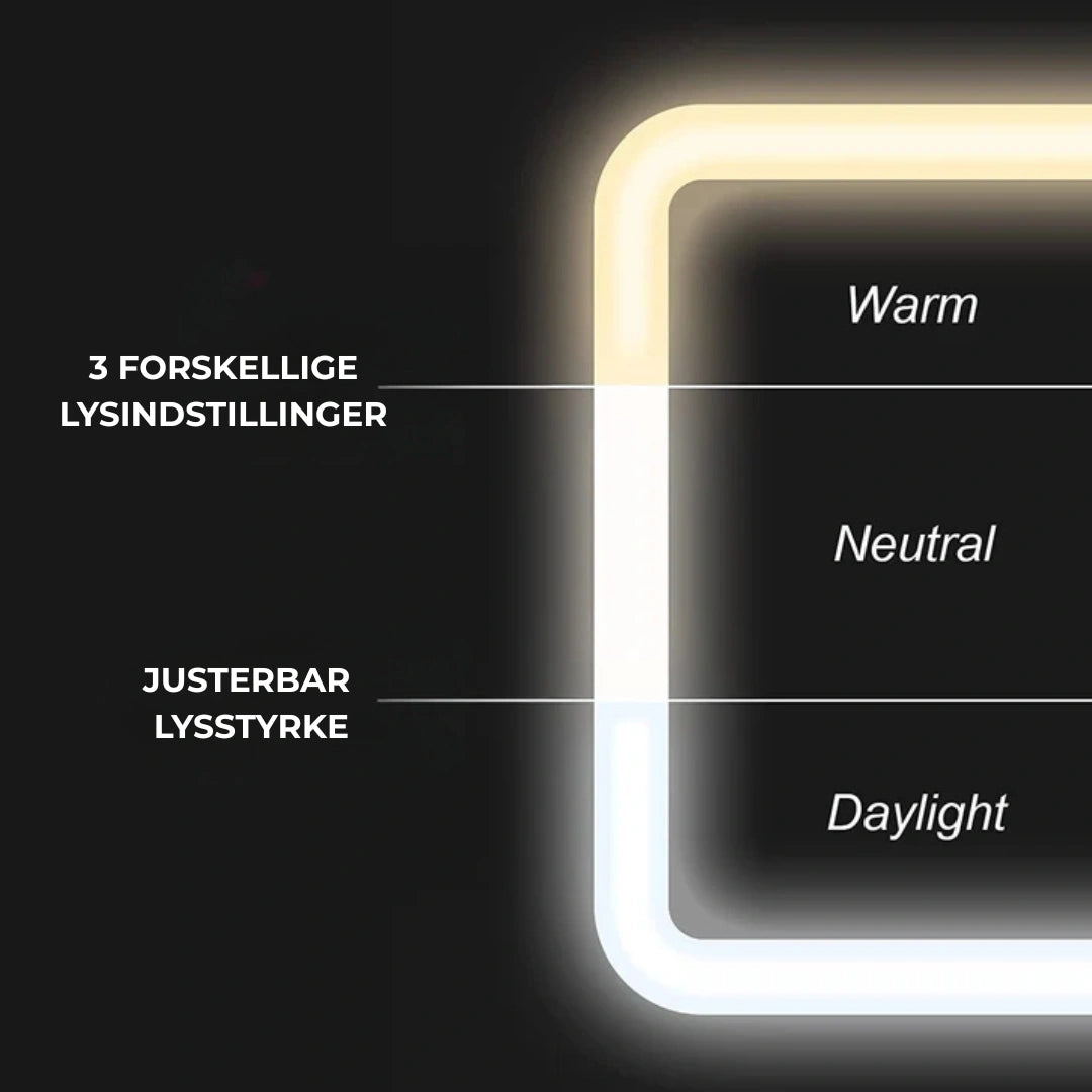LumiGlow – Makeup Taske med Spejl og LED-lys