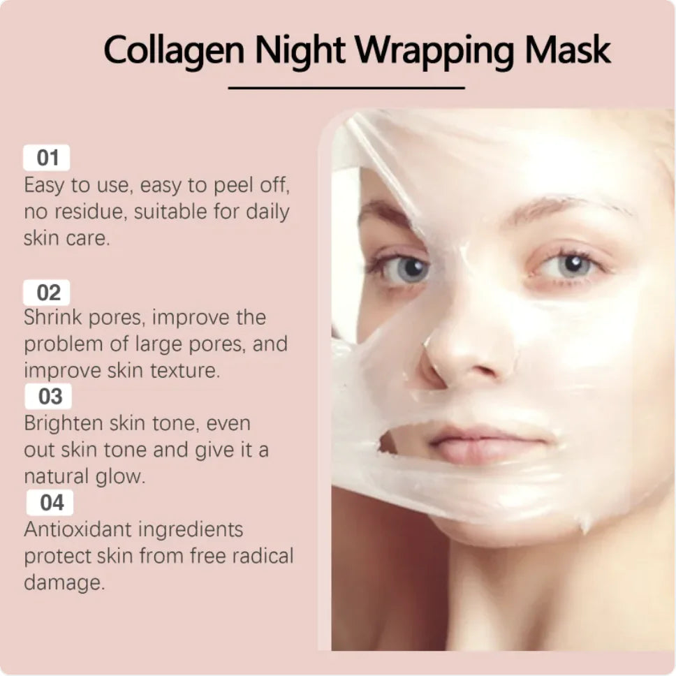 Collagen ansiktsmask – Djup återfuktning